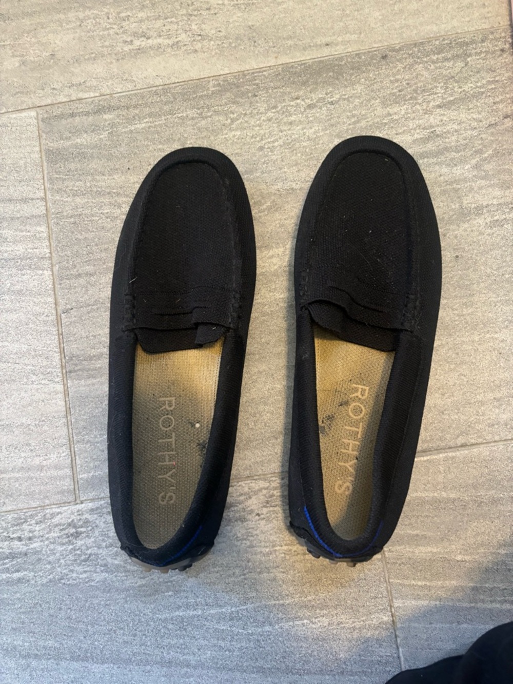 Rothy's Black Slip-On Loafers